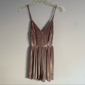 Purple Velvet Romper from Urban Outfitters